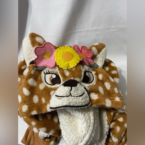 Spirit Halloween Union Suit Hooded Deer Fawn Size Child Medium (8-10) - Picture 4 of 7